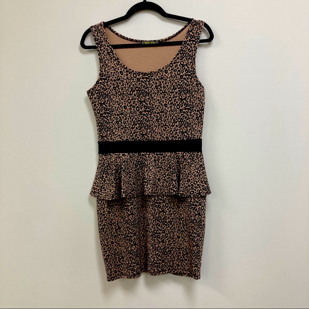 Cheetah print sheath dress